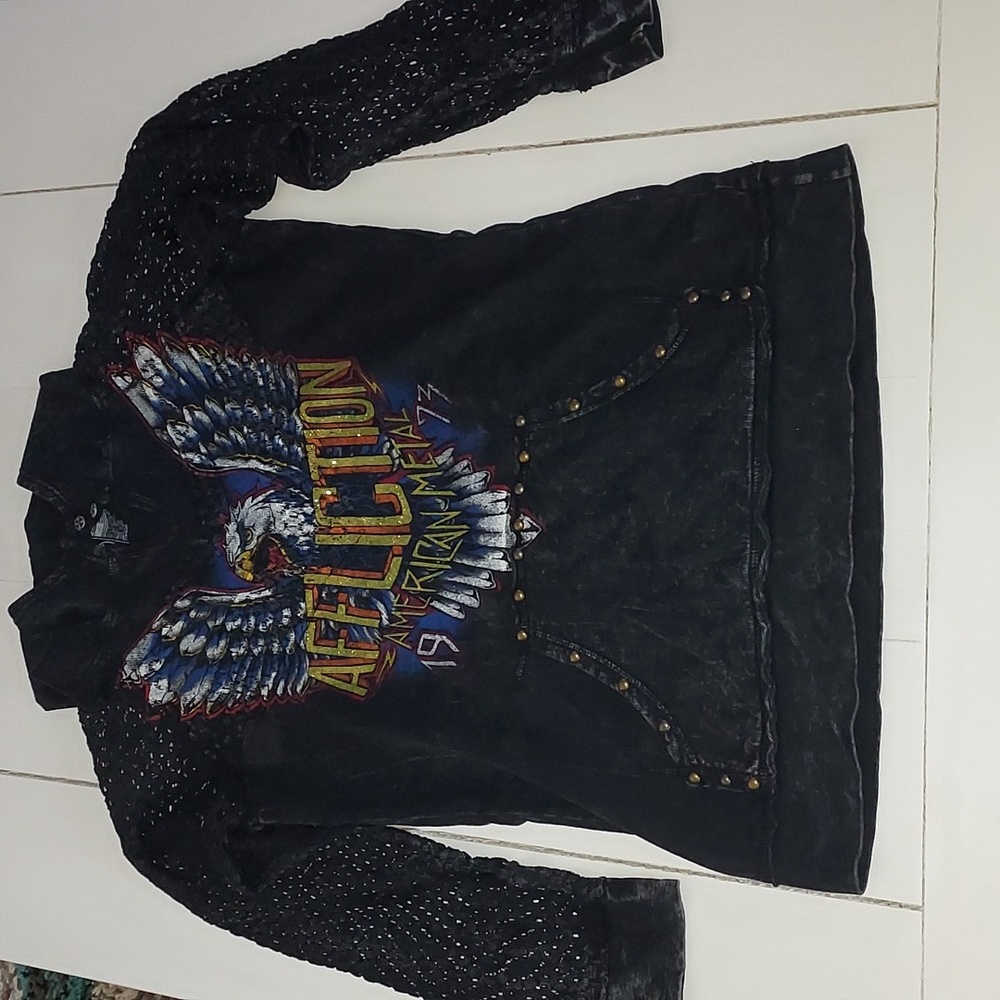 MAKE OFFER. Affliction hoodie size medium